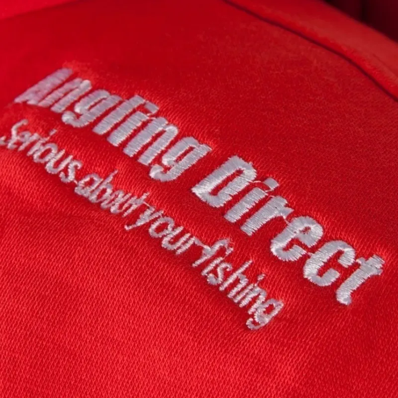 Sea Angling Direct Clothing * AD Emblem Red Fishing Hoodie 2019
