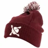 Carp CC Moore Clothing * Burgundy Fishing Bobble Hat