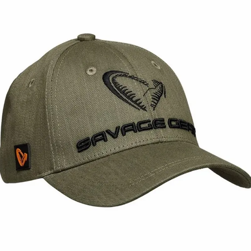 Pike / Predator Savage Gear Clothing * Catch Olive Green Melange Fishing Cap