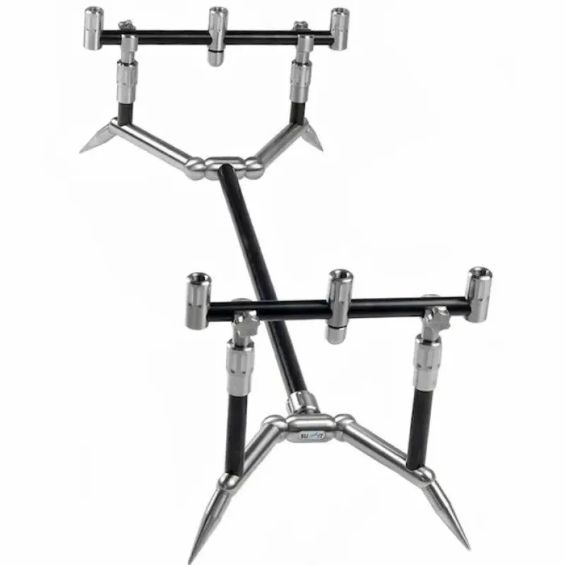 Carp Summit Tackle Rod Pods * CB Colosseum Low Profile 3 Rod Pod Mini 7 & 8 Inch Kit