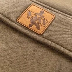 Carp Vass Clothing * Culture Zipped Chest Pocket Khaki Green Fishing Hoodie