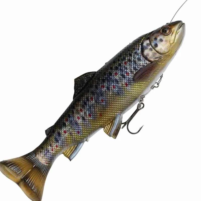 Pike / Predator Savage Gear Lures * 4D Line Thru Pulse Tail Trout 20cm