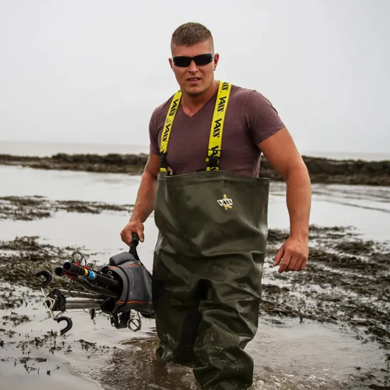 Fly Vass Waders & Boots * 740E SuperNova Heavy Duty PVC Chest Wader with Knee-reinforcement