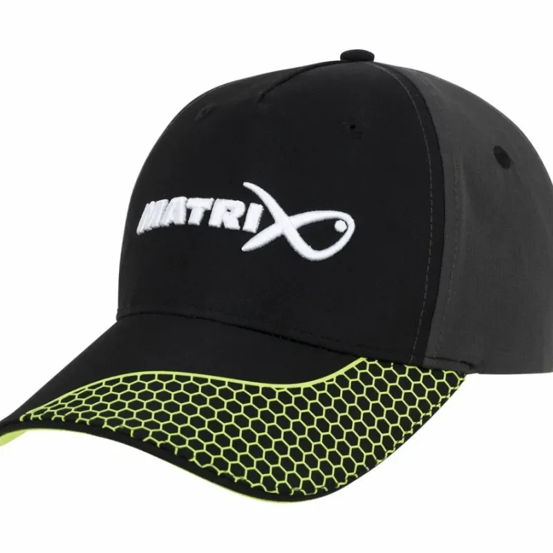 Coarse & Match Matrix Clothing * Fishing Baseball Cap Grey / Lime