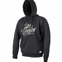 Carp Fortis Eyewear Clothing * Fortis See Deeper Black Fishing Hoodie