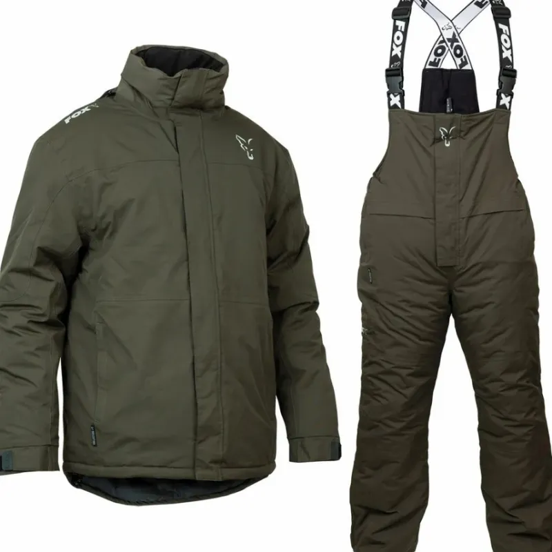 Carp Fox Clothing * Green & Silver Winter Fishing Suit
