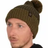 Carp Fox Clothing * Heavy Knit Olive Bobble Fishing Hat