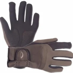 Carp Sundridge Clothing * Hydra Full Finger Khaki/Black Super Stretch Fishing Gloves
