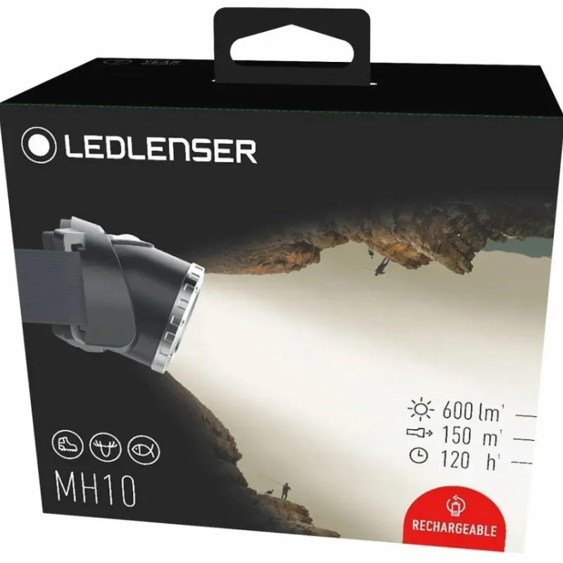 Pike / Predator LED Lenser Lighting * MH10 Rechargeable Headtorch