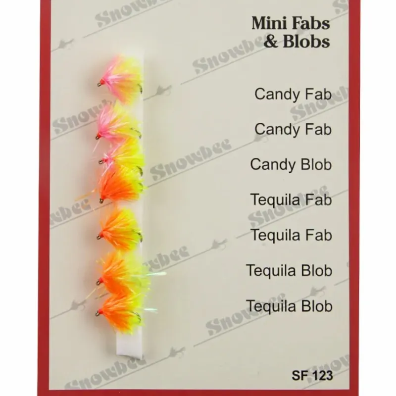 Fly Snowbee Flies * Mini FAB's & Blobs Fly Selection