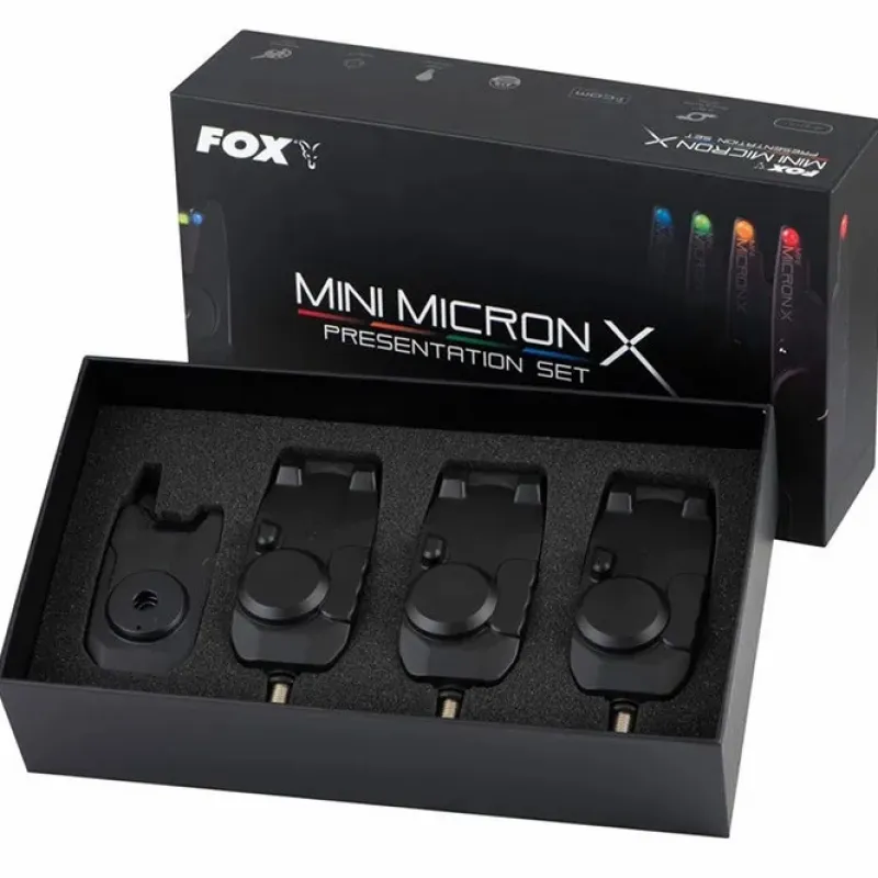 Carp Fox Bite Alarms * Mini Micron X Fishing Bite Alarm Set