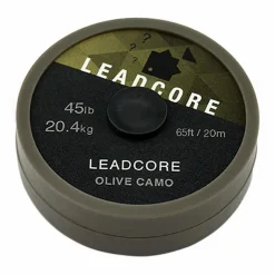 Carp Thinking Anglers Terminal Tackle * 20m Leadcore 45lb Olive Camo