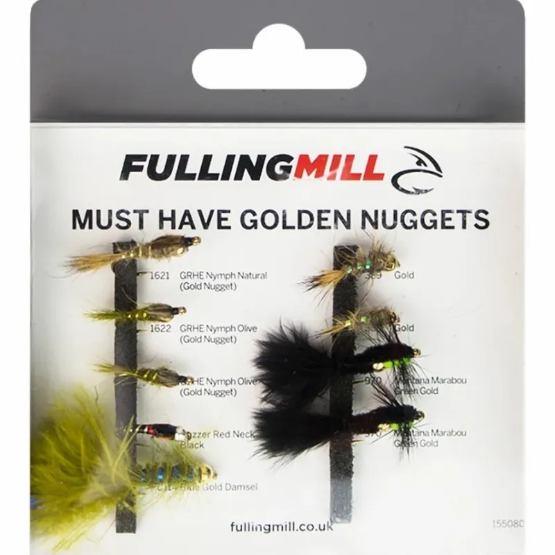 Fly Fulling Mill Flies * Must Have Golden Nuggets 9 Flies