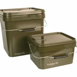 Carp Trakker Buckets & Riddles * Olive Square Container