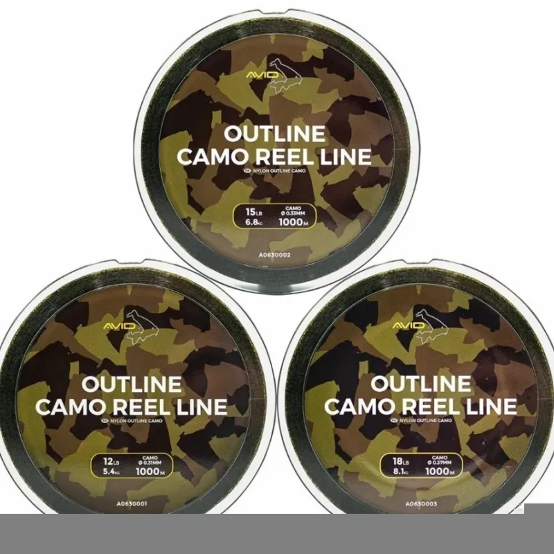 Carp Avid Carp Line * Outline Camo Reel Line