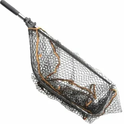 Pike / Predator Savage Gear Nets * Pro Folding Rubber Large Mesh Landing Net