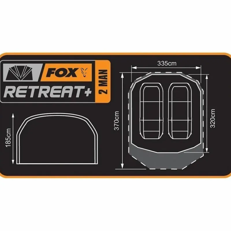 Specialist Fox Bivvies & Shelters * Retreat+ 2 Man Fishing Bivvy