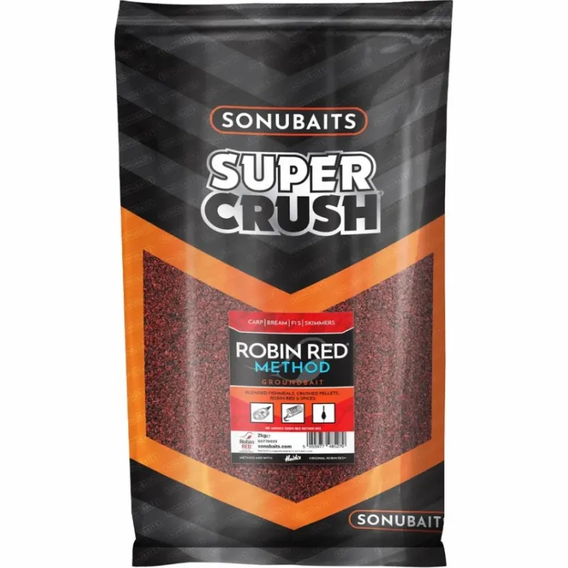 Coarse & Match Sonubaits Bait & Additives * Robin Red Method Mix Groundbait 2kg