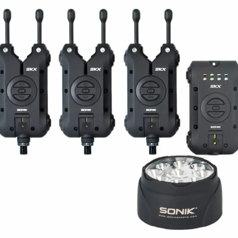 Specialist Sonik Bite Alarms * SKX 3+1 Alarm / Bivvy Lamp Set
