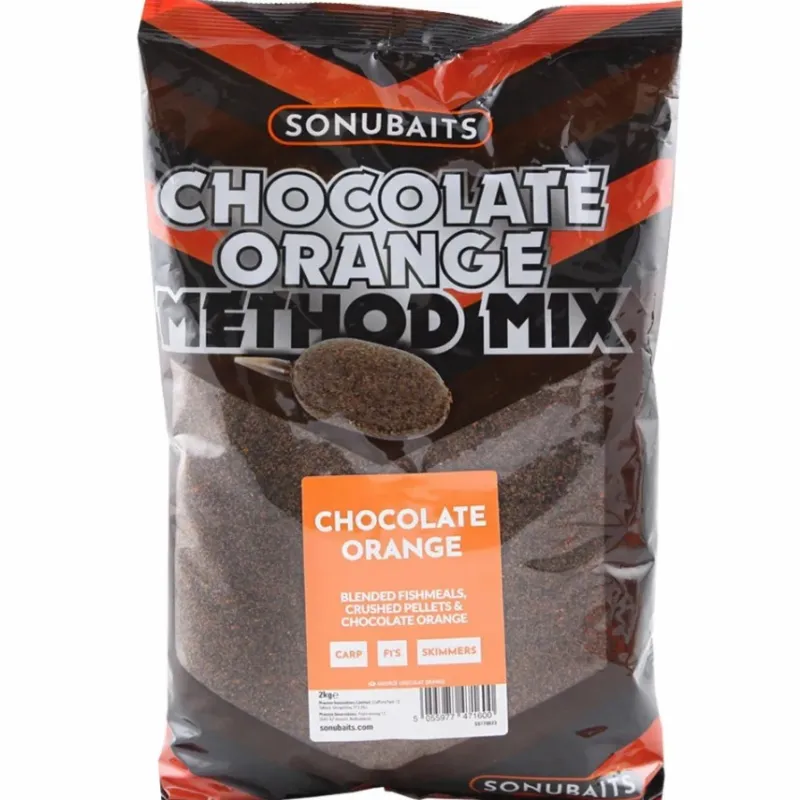 Specialist Sonu Baits Bait & Additives * Sonubaits Chocolate Orange Method Mix 2kg