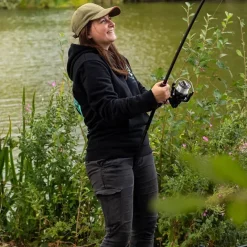 Sea Tackling Minds Clothing * Ultra Premium Black Fishing Hoodie
