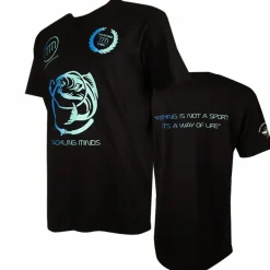 Sea Tackling Minds Clothing * Ultra Premium Black Fishing T-Shirt