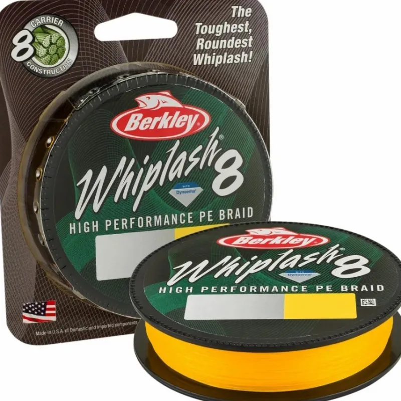 Carp Berkley Line * Whiplash 8 Braid Yellow 300m